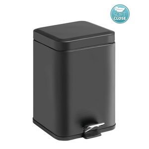 Gedy ARGENTA odpadkový koš 5l, Soft Close, černá mat 230914 obraz