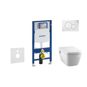 GEBERIT Duofix Set předstěnové instalace, klozetu a sedátkaTece One, tlačítka Sigma01, Rimless, SoftClose, alpská bílá 111.300.00.5 NT1 obraz