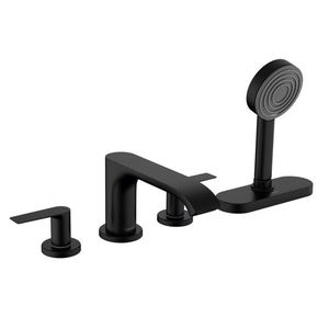 HANSGROHE Vivenis Baterie na okraj vany, 4-otvorová instalace, sBox, matná černá 75444670 obraz