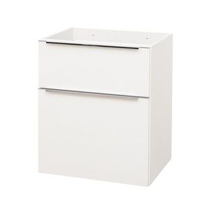 Mereo Mailo, koupelnová skříňka 61 cm, bílá, chrom madlo CN510S obraz
