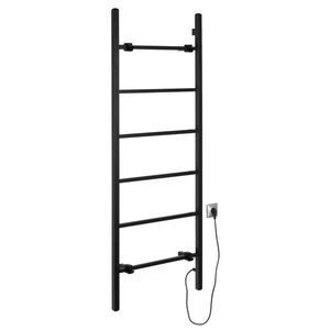 SAPHO BARBO elektrický sušák ručníků, hranatý, 600x1600, 160 W, černá mat BB906 obraz