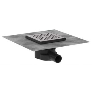 HANSGROHE RainDrain Point Podlahová vpust, 15x15 cm, kartáčovaná nerezová ocel 56248800 obraz