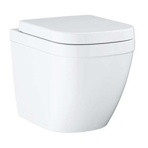 GROHE Euro Ceramic Stojící WC se sedátkem softclose, rimless, Triple Vortex, alpská bílá 39839000 obraz