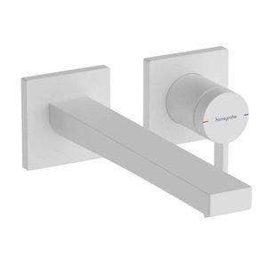 HANSGROHE Tecturis E Umyvadlová baterie pod omítku, s výpustí, 2-otvorová instalace, EcoSmart, matná bílá 73051700 obraz