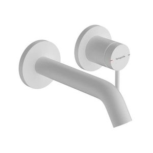 HANSGROHE Tecturis S Umyvadlová baterie pod omítku, s výpustí, 2-otvorová instalace, EcoSmart, matná bílá 73350700 obraz