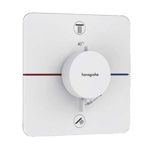 HANSGROHE ShowerSelect Comfort Termostatická baterie pod omítku, pro 2 spotřebiče, matná bílá 15583700 obraz