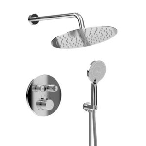 SAPHO SMART SELECT podomítkový sprchový set s termostatickou baterií, 2 výstupy, vyústění, chrom RP032-01 obraz
