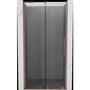 MEXEN/S Velar L posuvné sprchové dveře 110 cm, grafit, měď kartáčovaná 871-110-003-41-65 obraz