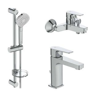 IDEAL STANDARD Esla Sprchový set s vanovou a umyvadlovou baterií, 3 proudy, chrom BC264AA obraz