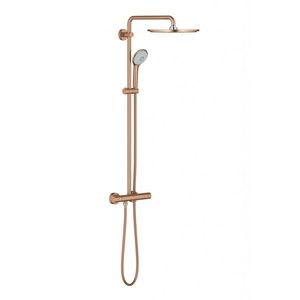 GROHE Euphoria Sprchový set 310 s termostatem, 3 proudy, kartáčovaný Warm Sunset 26075DL0 obraz