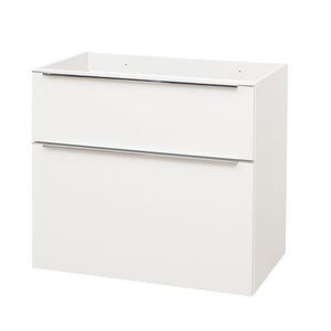 Mereo Mailo, koupelnová skříňka 81cm, bílá, chrom madlo CN511S obraz