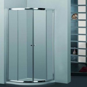 H K Čtvrtkruhový sprchový kout PURE S4 90x90 s dvoudílnými posuvnými dveřmi PURES490 obraz