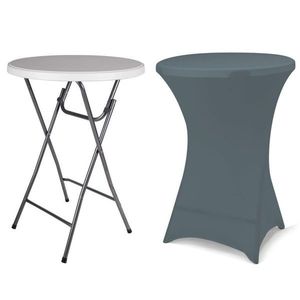 Garthen BISTRO Párty stolek skládací vč. elastického potahu obraz