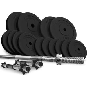 Physionics 91845 PHYSIONIC Vzpěračský set se závažím, hvězdicové zámky, 58 kg obraz