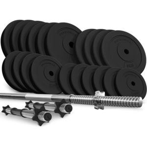 Physionics 91839 PHYSIONIC Vzpěračský set se závažím, hvězdicové zámky 108 kg obraz