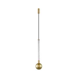 Zuma Line Zuma Line P0583-01A-2GHF - Lustr na lanku MIDA 1xG9/6W/230V mosaz obraz