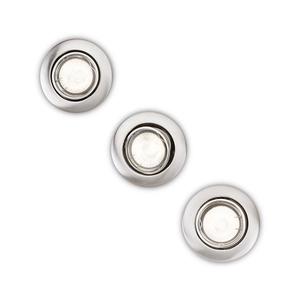 Philips Massive 59243/17/E7 - SADA 3x Bodové svítidlo ESALS RECESSED 1xGU10/50W/230V matný chrom obraz