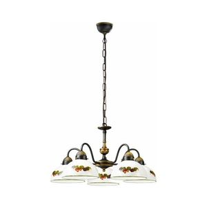 Kolarz Kolarz 731.85.121 - Lustr na řetězu NONNA 5xE27/75W/230V víno/jahody obraz