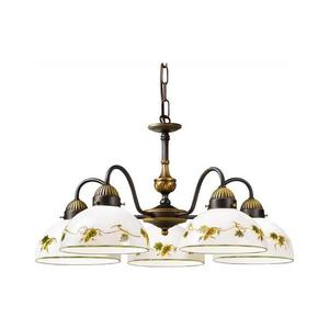 Kolarz Kolarz 731.85.122 - Lustr na řetězu NONNA 5xE27/75W/230V víno obraz