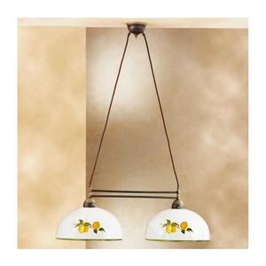 Kolarz Kolarz 731.82.129 - Lustr na lanku NONNA 2xE27/75W/230V citrony obraz
