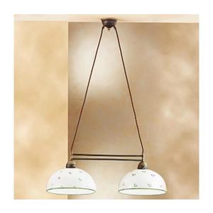 Kolarz Kolarz 731.82.27 - Lustr na lanku NONNA 2xE27/75W/230V zelená obraz
