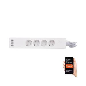 Greenlux Prodlužovací kabel s vypínačem 1, 8 m + 4xUSB/Wi-Fi Tuya SCHUKO obraz