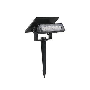 LED Solární svítidlo LED/0, 9W/3, 7V 3000K IP65 černá obraz