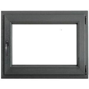 Okno pravé 90x60 antracit obraz