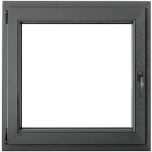 Okno levé 90x90 antracit obraz