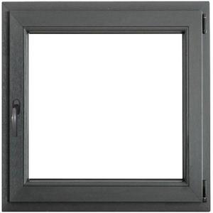 Okno pravé 90x90 antracit obraz