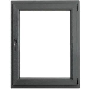 Okno pravé 90x120 antracit obraz