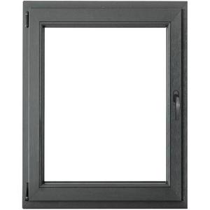 Okno levé 90x120 antracit obraz
