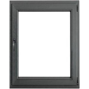 Okno pravé 90x120 antracit obraz