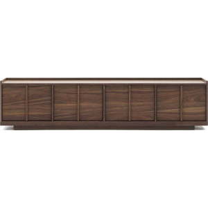 Hnědý TV stolek v dekoru ořechu 200x47x40 cm Onix – Kave Home obraz