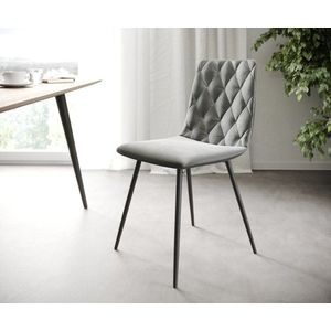 4dílná sada jídelních židlí Trado-Adesso Light Grey Velvet 4 obraz