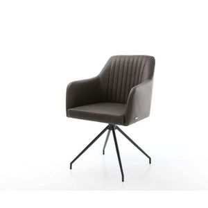 Otočná židle Greg-Flex anthracite vintage křížová podnož zúžená obraz