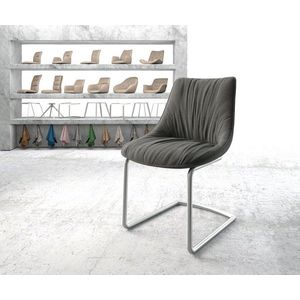 Houpací židle Elda-Flex Textured Fabric Anthracite Cantilever obraz