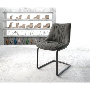 Houpací židle Elda-Flex Textured Fabric Anthracite Cantilever obraz