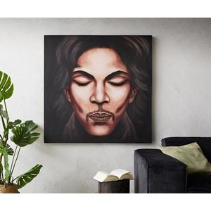 Obraz Prince 120x120 cm vícebarevný recyklovaný kov obraz