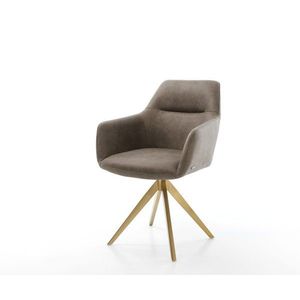 Jídelní židle Pejo-Flex taupe vintage křížová podnož hranatá obraz