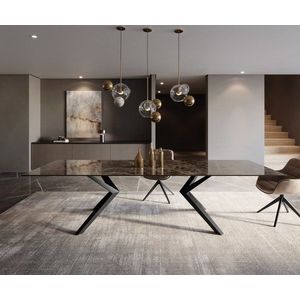 Jídelní stůl Edge 300x100 keramika Laminam® Emperador Extra obraz