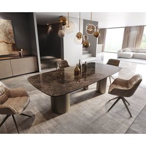 Jídelní stůl Edge Boot 240x120 keramika Laminam® Emperador obraz