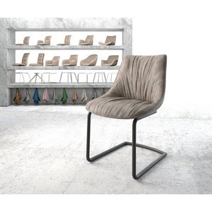Jídelní židle Elda-Flex taupe vintage konzolová podnož round obraz