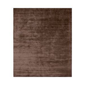 Koberec Basic 240x310 cm tmavě hnědý ručně tkaný obraz