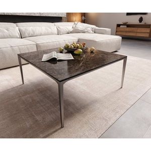 Konferenční stolek Levente 85x85 cm keramika Laminam®Emperador obraz