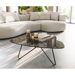 Konferenční stolek Ekrem 88x85 cm keramika Laminam®Emperador obraz