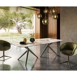 Jídelní stůl Edge oválný 240x120 keramika Iris FmG Patagonia obraz