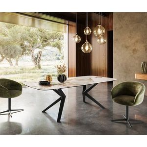 Jídelní stůl Edge oválný 240x120 keramika Iris FmG Patagonia obraz