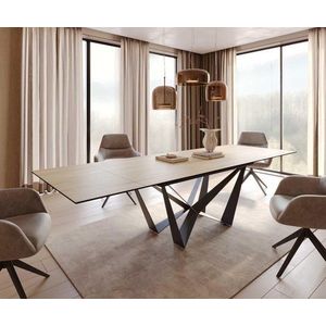 Jídelní stůl Edge 200-300x100 keramika Laminam® Sabbia v barvě obraz