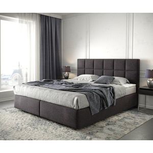 Boxspring postel Dream-Fine 180x200 cm mikrovlákno černá obraz